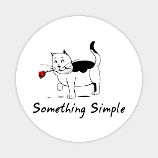 Something Simple: Minimalistic Cute Cat Magnet